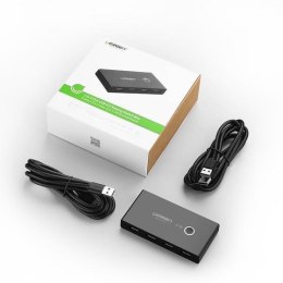 UGREEN Ugreen Switch box HUB 4xUSB 2.0 (na 2 komputery) czarny
