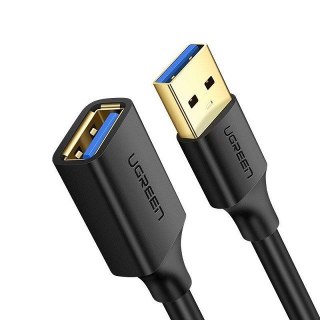 UGREEN Ugreen kabel przedłużacz przejściówka USB 3.0 (żeński)-USB 3.0 (męski) 2m US129 (czarny)