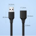 UGREEN Ugreen kabel przedłużacz przejściówka USB 3.0 (żeński)-USB 3.0 (męski) 2m US129 (czarny) UGREEN Ugreen kabel przedłużacz przejściówka USB 3.0 (żeński)-USB 3.0 (męski) 2m US129 (czarny)