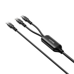 UNITEK UNITEK KABEL USB-C 2W1 PD 100W SILIKON 1,8M