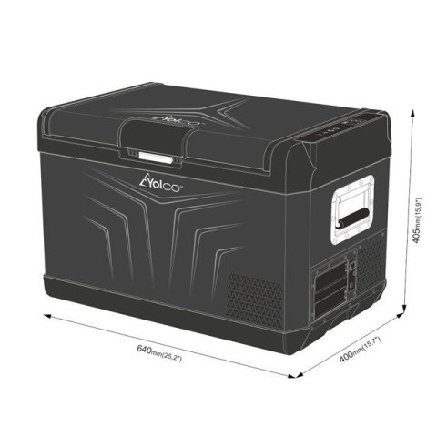 PRZENOŚNA LODÓWKA KOMPRESOROWA GCX37 BLACK PRZENOŚNA LODÓWKA KOMPRESOROWA GCX37 BLACK