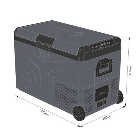 PRZENOŚNA LODÓWKA KOMPRESOROWA TCX50 CARBON PRZENOŚNA LODÓWKA KOMPRESOROWA TCX50 CARBON
