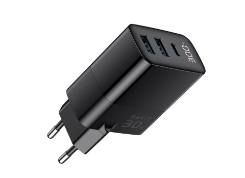 HAVIT Ładowarka Havit USB-A1+USB-A2+USB-C UCLE001 EU HAVIT Ładowarka Havit USB-A1+USB-A2+USB-C UCLE001 EU