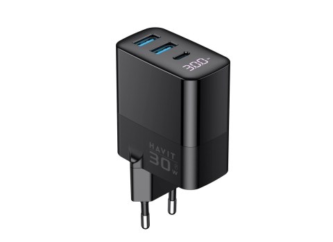 HAVIT Ładowarka Havit USB-A1+USB-A2+USB-C UCLE001 EU HAVIT Ładowarka Havit USB-A1+USB-A2+USB-C UCLE001 EU