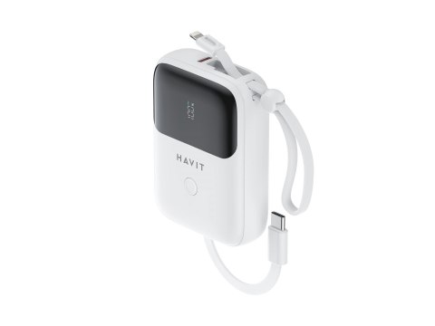 HAVIT Powerbank Havit PB5215 10000mAh (biały) HAVIT Powerbank Havit PB5215 10000mAh (biały)