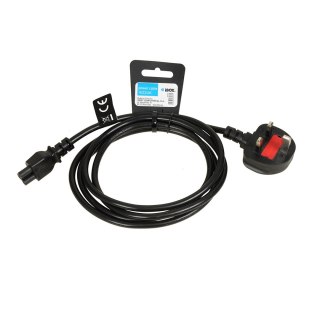 IBOX KABEL ZASILAJĄCY I-BOX DO NOTEBOOKÓW (KONICZYNKA) VDE 3X0,75MM MIEDŹ WTYCZKA UK