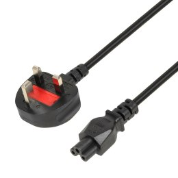 IBOX KABEL ZASILAJĄCY I-BOX DO NOTEBOOKÓW (KONICZYNKA) VDE 3X0,75MM MIEDŹ WTYCZKA UK
