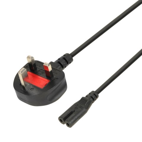 IBOX KABEL ZASILAJĄCY IBOX EURO 2-PIN AUDIO-RTV VDE 3X0,75MM MIEDŹ WTYCZKA UK
