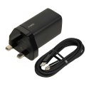 IBOX ŁADOWARKA SIECIOWA I-BOX C-65 GAN PD65W KABEL, CZARNA