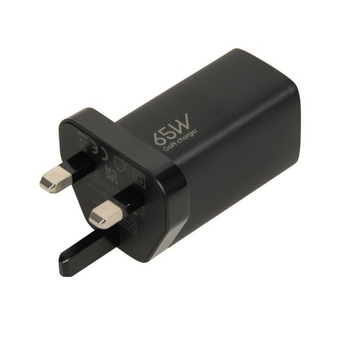 IBOX ŁADOWARKA SIECIOWA I-BOX C-65 GAN PD65W KABEL, CZARNA IBOX ŁADOWARKA SIECIOWA I-BOX C-65 GAN PD65W KABEL, CZARNA