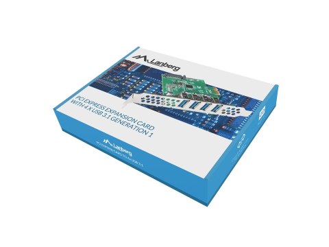 Lanberg LANBERG KARTA PCI-E X1 -> 4X USB-A 3.1 GEN1 ŚLEDŹ LOW PROFILE PCE-US3-004 Lanberg LANBERG KARTA PCI-E X1 -> 4X USB-A 3.1 GEN1 ŚLEDŹ LOW PROFILE PCE-US3-004