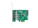 Lanberg LANBERG KARTA PCI-E X1 -> 4X USB-A 3.1 GEN1 ŚLEDŹ LOW PROFILE PCE-US3-004