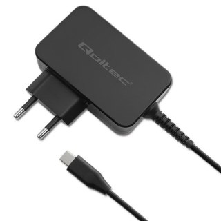 Qoltec QOLTEC ŁADOWARKA GAN POWER PRO | 1XUSB-C | 65W | 5-20V | 3-3.25A | CZARNA