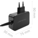 Qoltec QOLTEC ŁADOWARKA GAN POWER PRO | 1XUSB-C | 65W | 5-20V | 3-3.25A | CZARNA