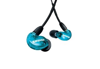SHURE Shure SE215DYBL+UNI-EFS - Słuchawki douszne AONIC215 z pojedynczym przetwornikiem i kablem 3.5mm (niebieskie)