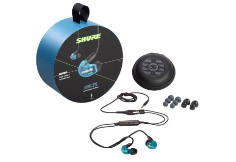 SHURE Shure SE215DYBL+UNI-EFS - Słuchawki douszne AONIC215 z pojedynczym przetwornikiem i kablem 3.5mm (niebieskie) SHURE Shure SE215DYBL+UNI-EFS - Słuchawki douszne AONIC215 z pojedynczym przetwornikiem i kablem 3.5mm (niebieskie)