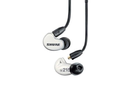 SHURE Shure SE215DYWH+UNI-EFS - Słuchawki douszne AONIC215 z pojedynczym przetwornikiem i kablem 3.5mm (białe) SHURE Shure SE215DYWH+UNI-EFS - Słuchawki douszne AONIC215 z pojedynczym przetwornikiem i kablem 3.5mm (białe)