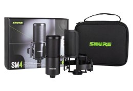 SHURE Shure SM4-K-KIT - Mikrofon pojemnościowy, zewnętrznie polaryzowany, uchwyt, popfiltr, etui