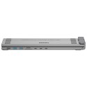 UNITEK UNITEK PODSTAWKA POD LAPTOP REGULOWANA + HUB USB-C/A, HDMI 2.0, PD 100W