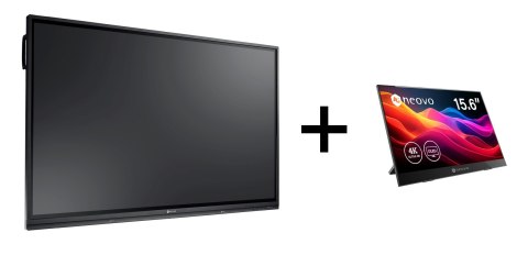AG Neovo AG NEOVO MONITOR INTERAKTYWNY 65 CALI IFP-6503 + AG NEOVO PORTABLE MONITOR 15" OLED 4K USB-C HDMI za 1 zł AG Neovo AG NEOVO MONITOR INTERAKTYWNY 65 CALI IFP-6503 + AG NEOVO PORTABLE MONITOR 15" OLED 4K USB-C HDMI za 1 zł