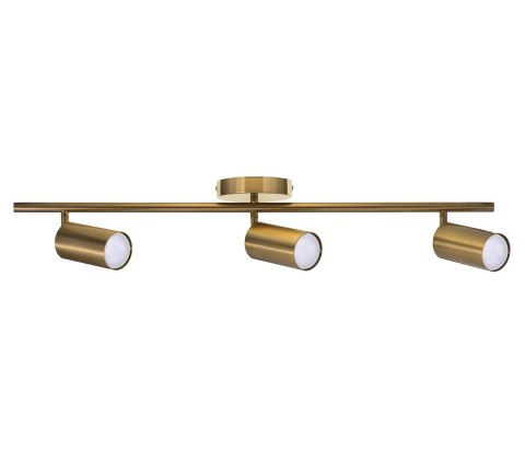Activejet Listwa reflektorowa potrójna złota sufitowa ścienna Activejet SPECTRA kinkiet GU10 do salonu Activejet Listwa reflektorowa potrójna złota sufitowa ścienna Activejet SPECTRA kinkiet GU10 do salonu