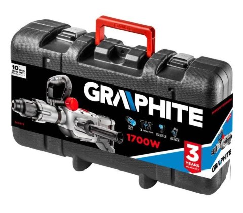 GRAPHITE Młot wyburzeniowy 1700W Graphite SDS Max z walizką (WYPRZEDAŻ) GRAPHITE Młot wyburzeniowy 1700W Graphite SDS Max z walizką (WYPRZEDAŻ)