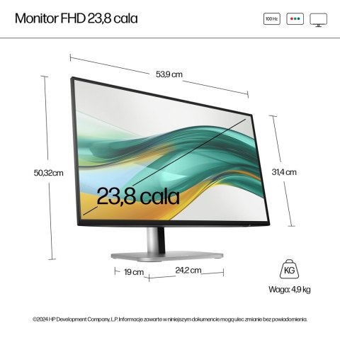 Hewlett-Packard MONITOR HP LED 23,8" S5 Pro 524pf (9D9L6UT) Hewlett-Packard MONITOR HP LED 23,8" S5 Pro 524pf (9D9L6UT)