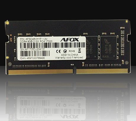 AFOX AFOX SO-DIMM DDR4 8GB 2133MHZ MICRON CHIP AFSD48VH1P AFOX AFOX SO-DIMM DDR4 8GB 2133MHZ MICRON CHIP AFSD48VH1P