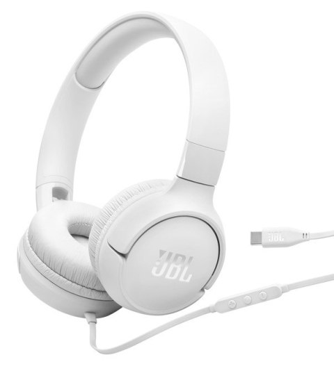 JBL Słuchawki nauszne JBL Tune520C USB-C White JBL Słuchawki nauszne JBL Tune520C USB-C White