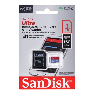 SanDisk KARTA PAMIĘCI SANDISK ULTRA ANDROID microSDXC 1 TB 150MB/s A1 Cl.10 UHS-I + ADAPTER