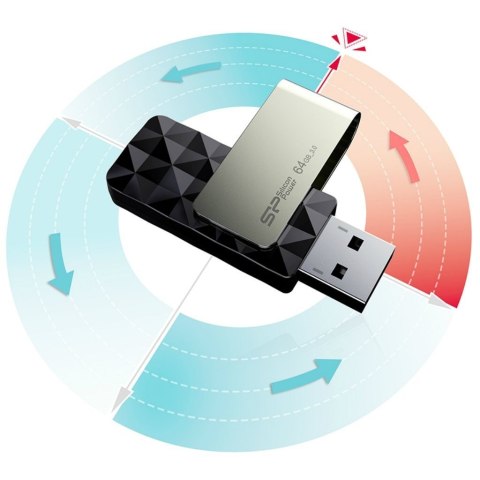 Silicon Power Pendrive Silicon Power Blaze B30 64GB USB 3.1 kolor czarny (SP064GBUF3B30V1K) Silicon Power Pendrive Silicon Power Blaze B30 64GB USB 3.1 kolor czarny (SP064GBUF3B30V1K)