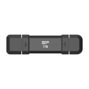 Silicon Power SSD Silicon Power DS72 1TB USB-A USB-C Black