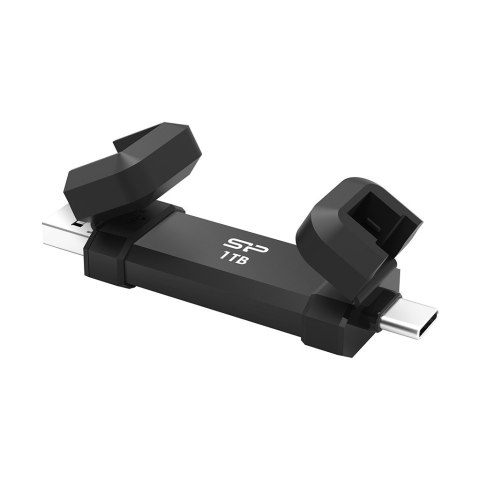 Silicon Power SSD Silicon Power DS72 1TB USB-A USB-C Black Silicon Power SSD Silicon Power DS72 1TB USB-A USB-C Black