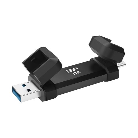 Silicon Power SSD Silicon Power DS72 1TB USB-A USB-C Black Silicon Power SSD Silicon Power DS72 1TB USB-A USB-C Black