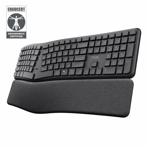 Trust Klawiatura ergonomiczna TRUST Keyra multidevice wireless Trust Klawiatura ergonomiczna TRUST Keyra multidevice wireless