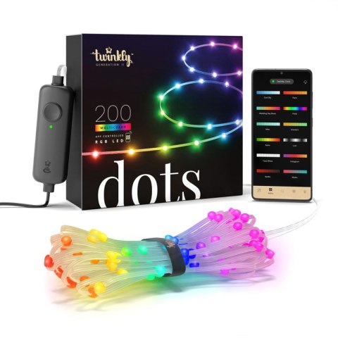 Twinkly Inteligentne lampki Twinkly Dots 200 RGB10 m Twinkly Inteligentne lampki Twinkly Dots 200 RGB10 m