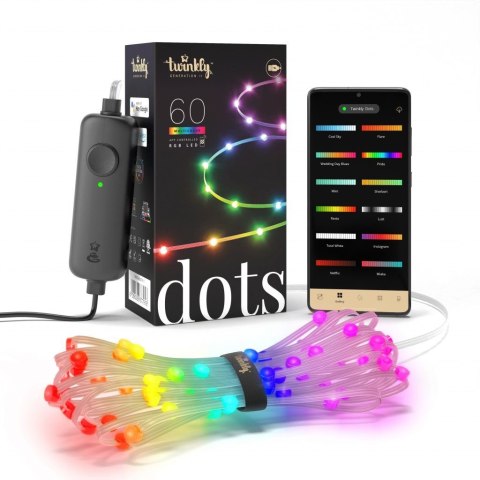 Twinkly Inteligentne lampki Twinkly Dots 60 RGB USB 3 m Twinkly Inteligentne lampki Twinkly Dots 60 RGB USB 3 m