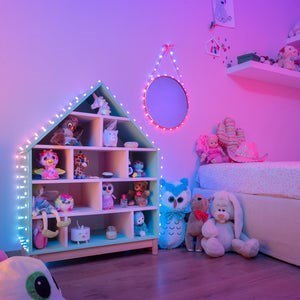 Twinkly Twinkly Candies - 200 Lampki w kształcie pereł RGB LEDs, zielony przewód, USB-C Twinkly Twinkly Candies - 200 Lampki w kształcie pereł RGB LEDs, zielony przewód, USB-C