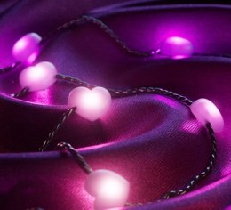 Twinkly Twinkly Candies - 200 Lampki w kształcie serc RGB LEDs, zielony przewód, USB-C