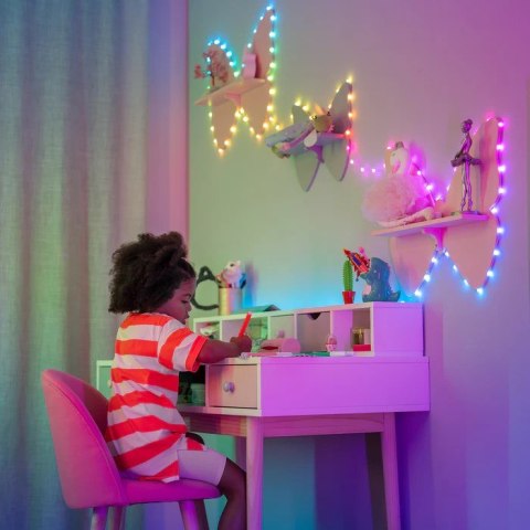 Twinkly Twinkly Candies - 200 Lampki w kształcie serc RGB LEDs, zielony przewód, USB-C Twinkly Twinkly Candies - 200 Lampki w kształcie serc RGB LEDs, zielony przewód, USB-C