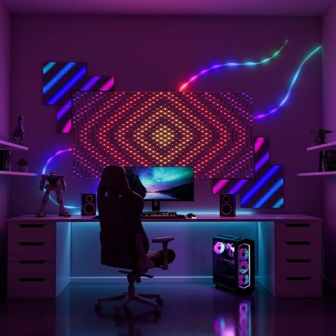 Twinkly Twinkly Matrix kurtyna świetlna 480 RGB 1x1 m Twinkly Twinkly Matrix kurtyna świetlna 480 RGB 1x1 m