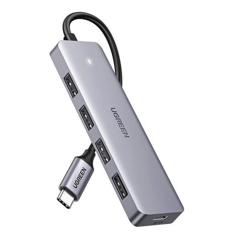 UGREEN Ugreen Hub Adapter 4w1 USB C do 4x USB 3.0+USB C (szary) UGREEN Ugreen Hub Adapter 4w1 USB C do 4x USB 3.0+USB C (szary)
