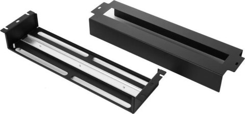 Bachmann Panel 19" z szyną DIN do zabudowy aparatury modułowej w szafie, czarny Bachmann Panel 19" z szyną DIN do zabudowy aparatury modułowej w szafie, czarny