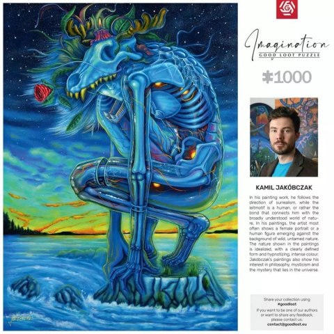 Cenega Publishing Puzzle Good Loot Imagination: Kamil Jakóbczak Biały Wilk / White Wolf 1000 elementów Cenega Publishing Puzzle Good Loot Imagination: Kamil Jakóbczak Biały Wilk / White Wolf 1000 elementów