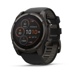 Garmin Zegarek sportowy Garmin Fenix 8 Solar Sapphire Titanium Carbon Grey DLC 51mm Czarny