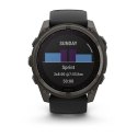 Garmin Zegarek sportowy Garmin Fenix 8 Solar Sapphire Titanium Carbon Grey DLC 51mm Czarny