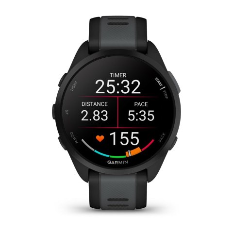 Garmin Zegarek sportowy Garmin Forerunner 165 Music AMOLED 43mm Black/Slate Grey Garmin Zegarek sportowy Garmin Forerunner 165 Music AMOLED 43mm Black/Slate Grey