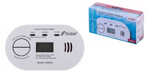 Kidde Czujnik tlenku węgla LCD K5DCO Kidde Kidde Czujnik tlenku węgla LCD K5DCO Kidde