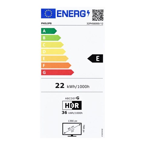 Philips Telewizor Philips 32PHS6000/12 LED 32'' HD Ready Titan OS Dolby Audio DVB-T2 Czarny Philips Telewizor Philips 32PHS6000/12 LED 32'' HD Ready Titan OS Dolby Audio DVB-T2 Czarny