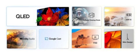 TCL Telewizor TCL 32S59K QLED 32'' Full HD Android TV Dolby Digital Plus DVB-T2 Metaliczny TCL Telewizor TCL 32S59K QLED 32'' Full HD Android TV Dolby Digital Plus DVB-T2 Metaliczny
